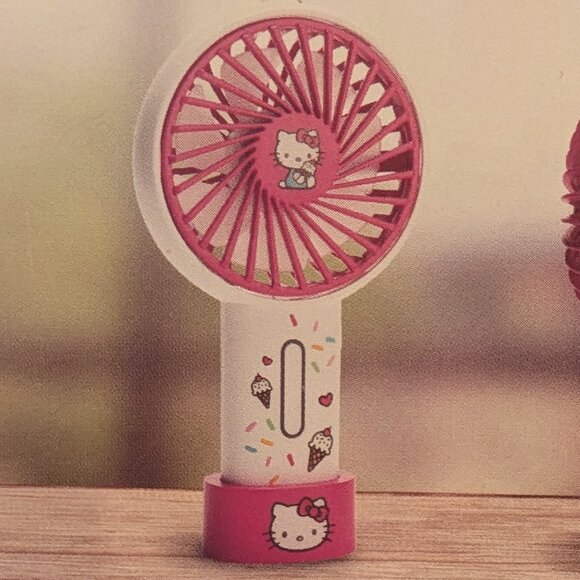 Hello Kitty Portable Rechargeable Fan - Picture 3 of 3